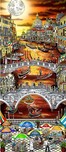 Fazzino Art Fazzino Art Midnight in Venice (DX) (Full Color) (ALU)